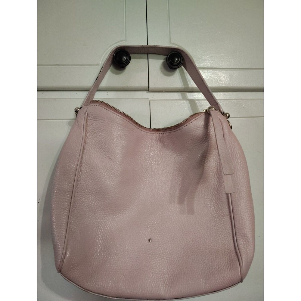 Kate Spade Light Pink Pebbled Leather Hobo Bag Shoulder FLAWS
